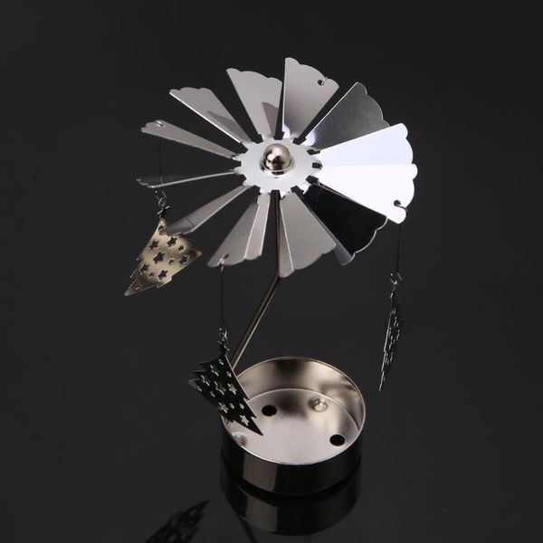 

candle holders rotary spinning tealight metal tea light holder carousel home decor gift