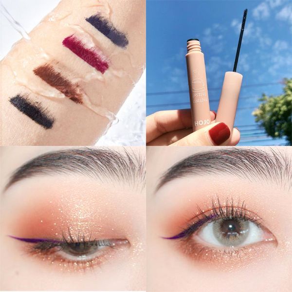 

hojo colorful slender mascara 2.5mm for long waterproof thick curling not easy to smudge multi-color mascaras eye makeup 1423