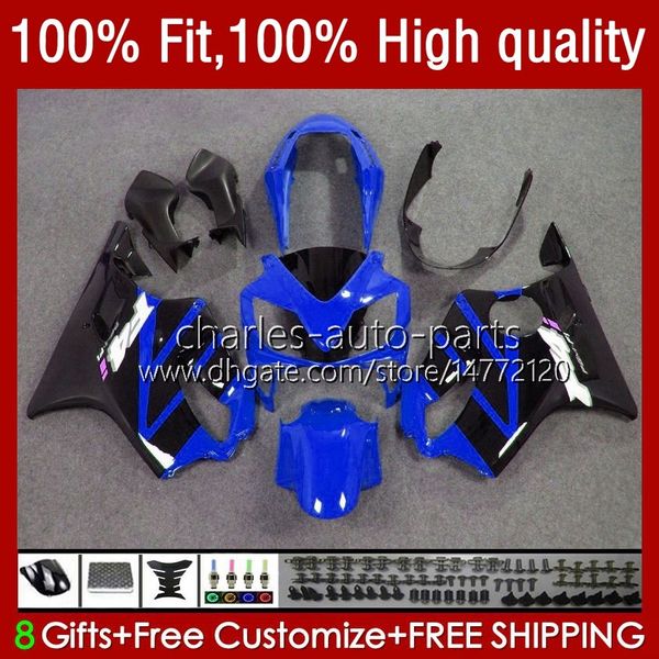 OEM TRABALIFICAÇÃO PARA HONDA CBR 600F4I 600 F4I FS CC F4 I CBR600F4I 04-07 55No.174 600cc CBR600 F4I 04 05 2006 2007 CBR600FS 2004 2005 06 07 Kit de justo de injeção azul