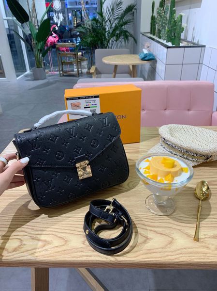 

luxury designers classic leather bags brand shoulder bag women crossbody purse handbag -l2155, Red;black