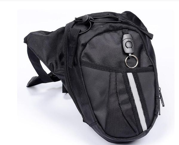 

waist bags men nylon pack leg bag waterproof motorcycle packs drop belt pouch fanny