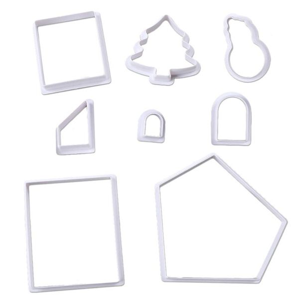 

christmas cookie cutter mold house xmas tre diy cake bake mould decorating biscuit pastry baking tools kit bakeware moulds