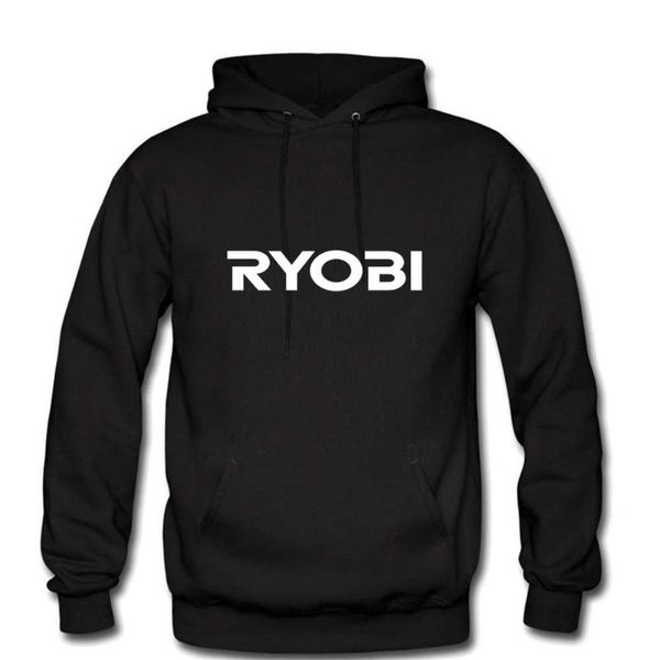 

men's hoodies & sweatshirts ryobi power tools pullover sweatshirt men cotton long sleeve casual sportwear hip hop harajuku stre, Black