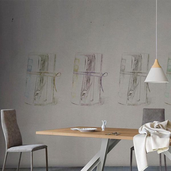 

wallpapers masar simple modern scroll design custom murals study background wall paper living room dining art wallpaper book