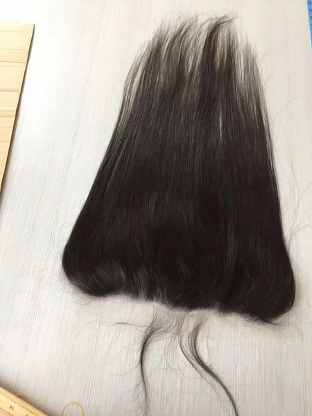 13 x 6 transparenter Spitzen-Frontverschluss, 14–20 Zoll, gerade, gewellte Frisur für Frauen und Mädchen jeden Alters, peruanisches Haarmaterial, natürliches Schwarz