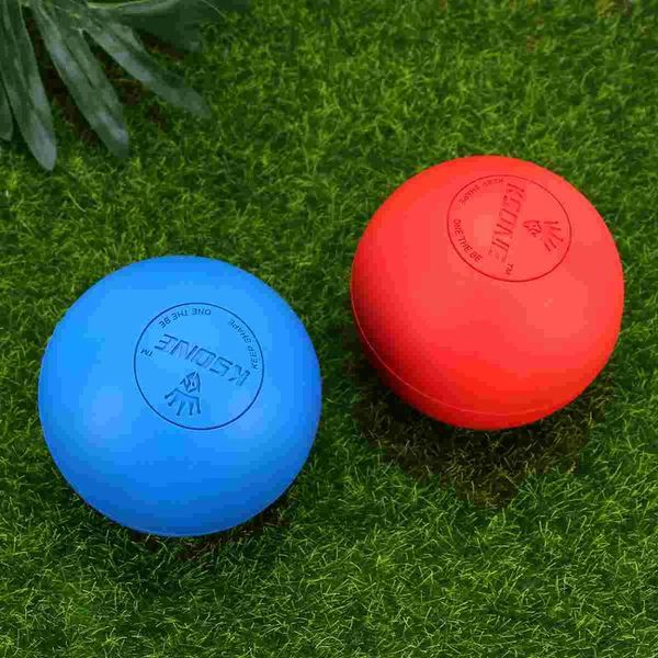 

fitness balls 2pcs lacrosse deep muscle relaxation yoga full body (red and blue)