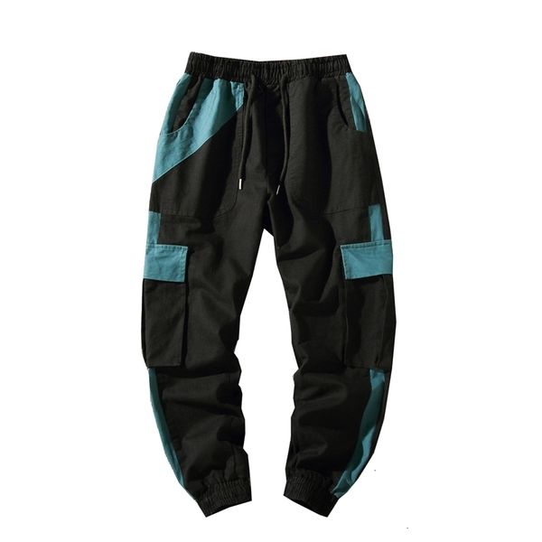 

men's pants arrivals fashion mmen streetwear sweatpants multi-pocket hip hop casual joggers drop abz341 x39z, Black