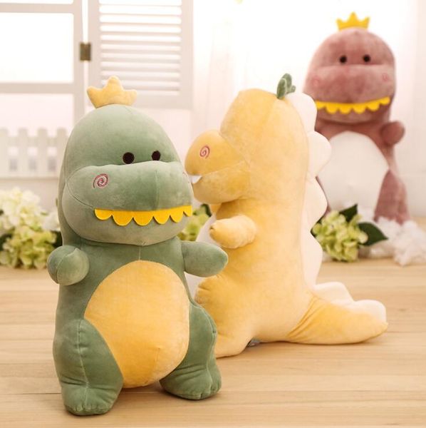 Niedliche Dinosaurier-Plüschtier-Mädchen begleiten schlafende Puppen, um Kissen-Dinosaurierpuppe zu schlafen, um Baby-Kind-Kinderspielzeug-Geschenk-Sofa-Dekoration zu schicken