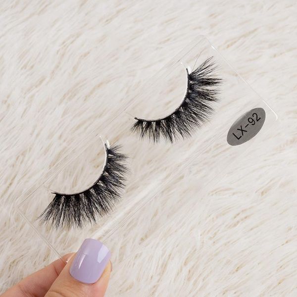 

false eyelashes wholesale 20mm lashes handmade 3d mink strip 100% cruelty-makeup