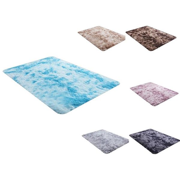 

rectangular tie-dye gradient carpet living room washable in bedroom slip soft pad plush blanket decor carpets