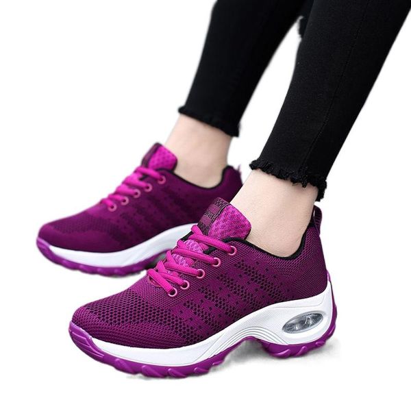 

boots women's shoes thick-soled sports casual mesh thick bottom spring and autumn travel mother, Black