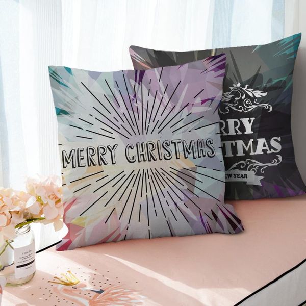 

cushion/decorative pillow 45x45 christmas year letter style peach skin pillows cover sofa bed decorative cushion home winter