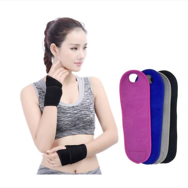 

wrist support 1pcs cotton sport wristbands sweat band tennis yoga hands arm breathable towel wraps accessories, Black;red