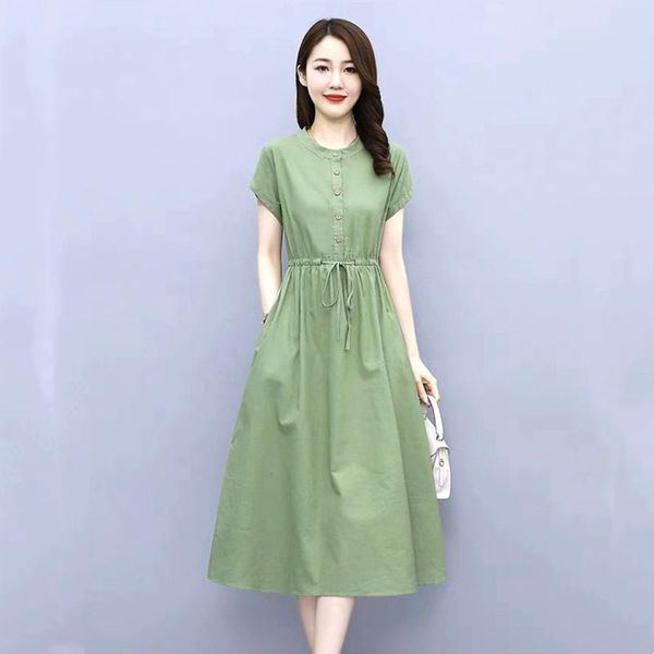 

cotton linen fashion age slim medium long gentle, White;black