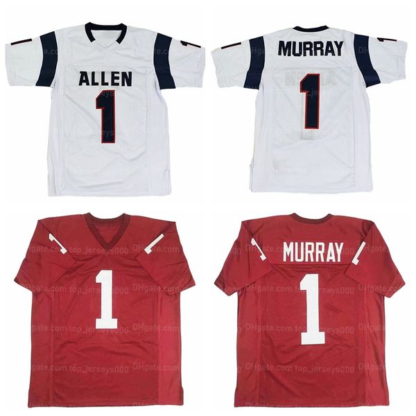 Custom Kyler Murray High School Jersey costurou qualquer nome Número Branco Tamanho Vermelho S-4XL Qualidade superior