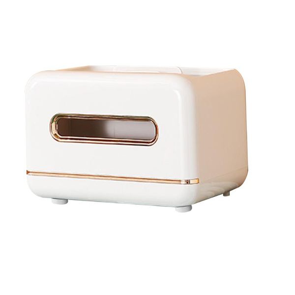 

tissue boxes & napkins 1pc household simple deskholder multifunctional box (white)