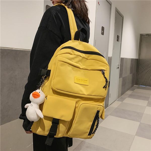 

backpack waterproof nylon backpacks women man bag fashion satchel for big small travel female shoulder mochilas