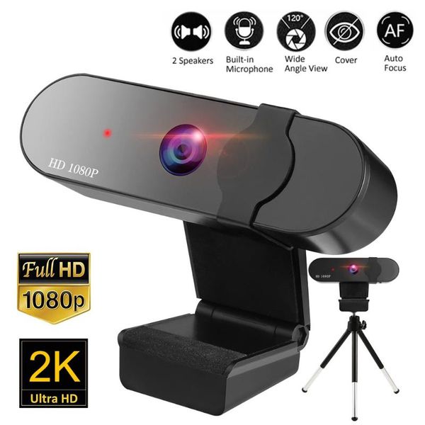 

webcams mini webcam with microphone full hd 1080p/2k usb pc lapcomputer cameras for meeting office conference online study