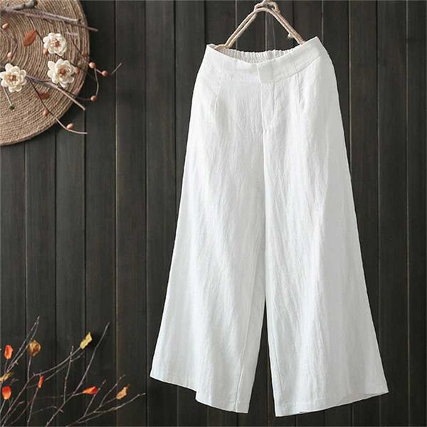 

women's pants & capris trousers oversize women wide leg elastic high waist solid baggy pocket elegant trouser pantalon femme, Black;white