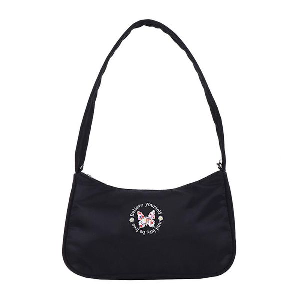 

evening bags fashion butterfly pattern shoulder underarm bag for women casual ladies small totes handbags female travel pure color hobo