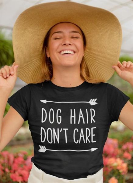 

Dog Hair Dont Care Arrow Men Tops Print And Women Cotton Funny T Shirt For Lady Yong Girl Street Top, White;black