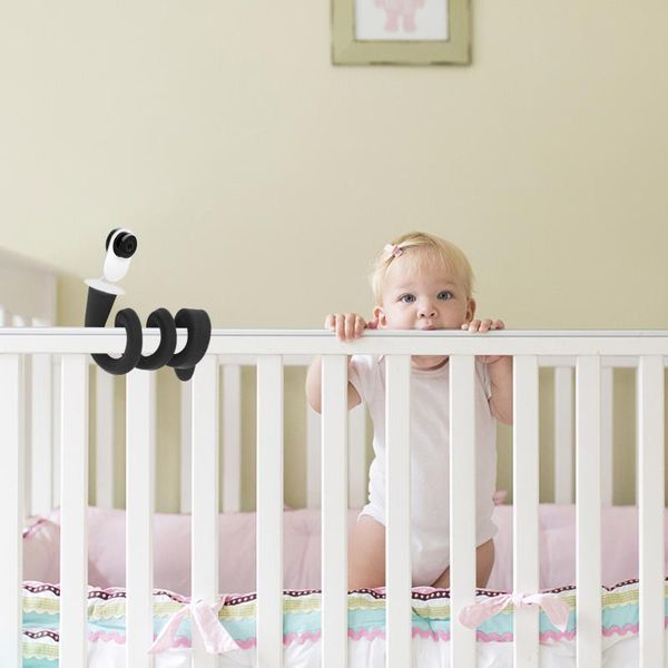 

stroller parts & accessories baby monitor holder stand flexible camera mount shelf no drilling gooseneck versatile twist crib with 1/4 screw