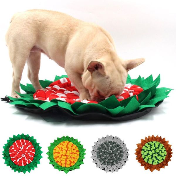 

dog snuffle mat lick pad slow eat bowl training foraging fun to use design durable and machine washable cat feeding kennels & pens