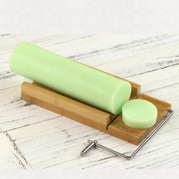 

wooden stainless steel soap cutter candle cakes chocolates cutting tool with wire for christmas wedding making craft tools