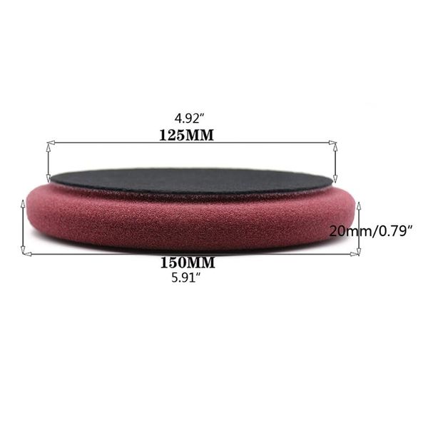 

car sponge 3pcs/set 6"sponge foam polishing pads buffing buffer for beauty waxing pad