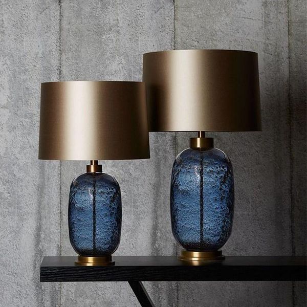 

table lamps europe led glass stone desk lamp tafellamp dining room