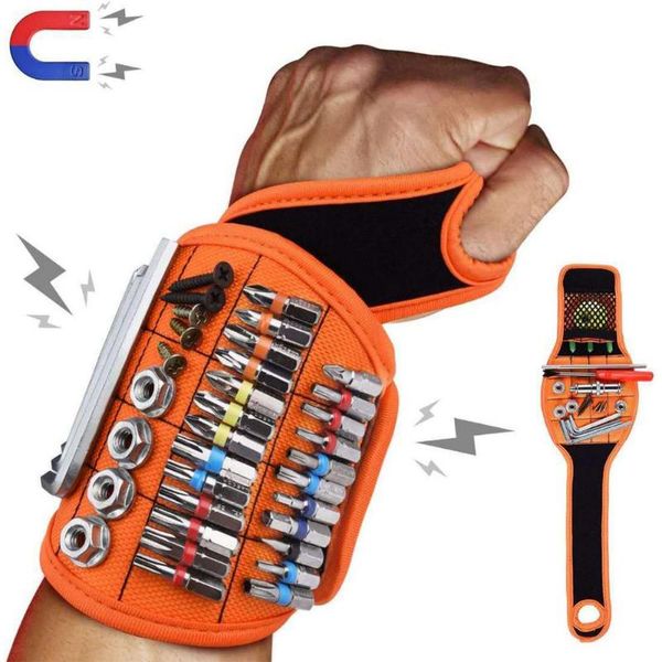

professional hand tool sets magnetic bag wristband portable holding screws nails drill holder repair belt electrician