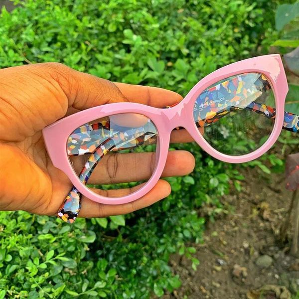

fashion sunglasses frames vintage square clear glasses women transparent lens frame ladies optical trendy eyeglasses cat eye eyewear gift, Black