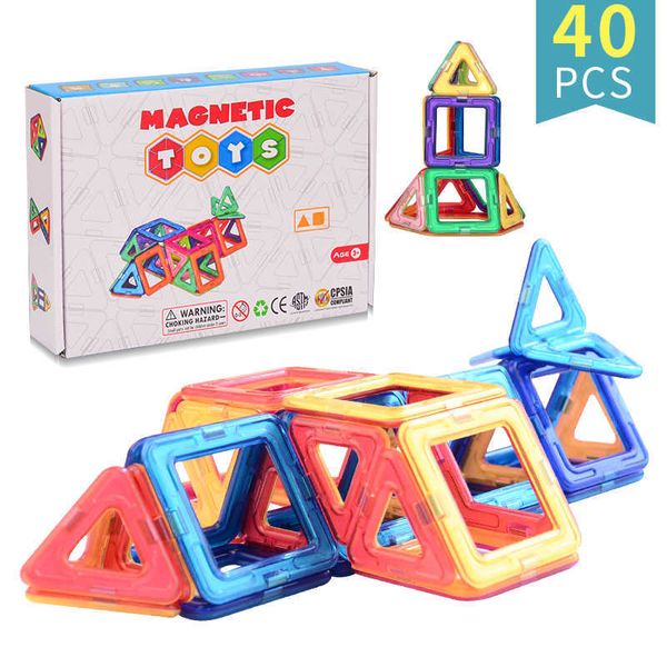 Top Selling Designer Conjunto de Construção Modelo Building Brinquedo Ímãs Bloqueios Magnéticos Brinquedos Educativos para Crianças Q0723