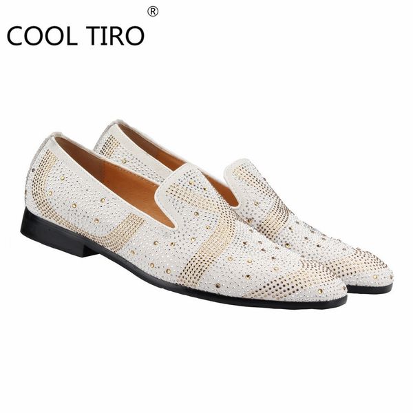 

cool tiro rhinestone loafers evening formal mens casual shoes moccasins flats wedding dress slip on prom business shoes man 47 210330, Black