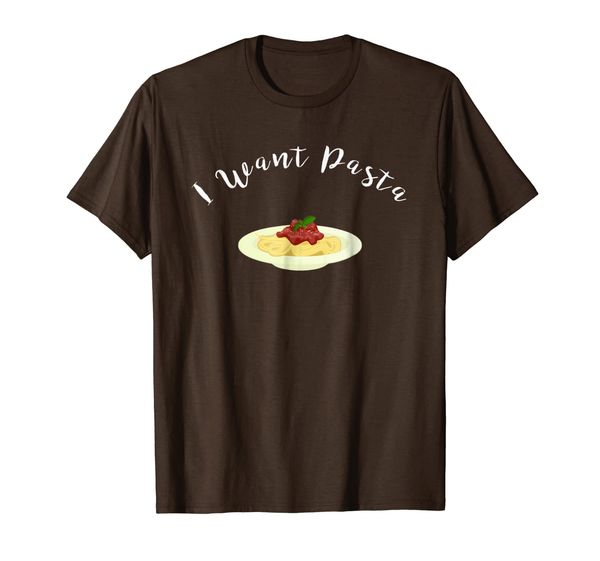 

i want pasta funny spaghetti lovers t-shirt, White;black