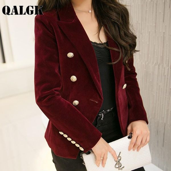 

women's suits & blazers spring and autumn suit long section korean version of the velvet slim thin small casual jacket female tide, White;black