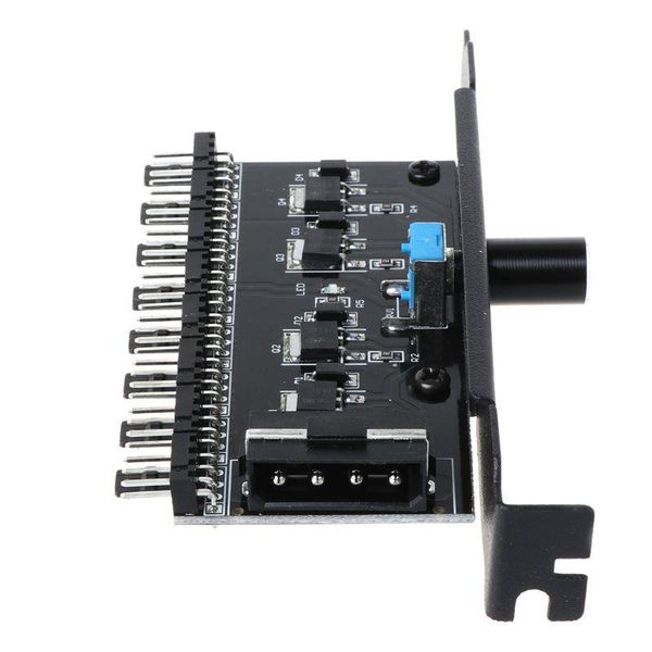 

fans & coolings pc 8 channels fan hub cooling speed controller for cpu case hdd vga pwm pci bracket power by 12v sata/4pin