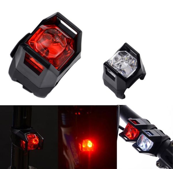 

black bike bicycle cycling flashing head front wheel led flash light lamp rear tail clip lights