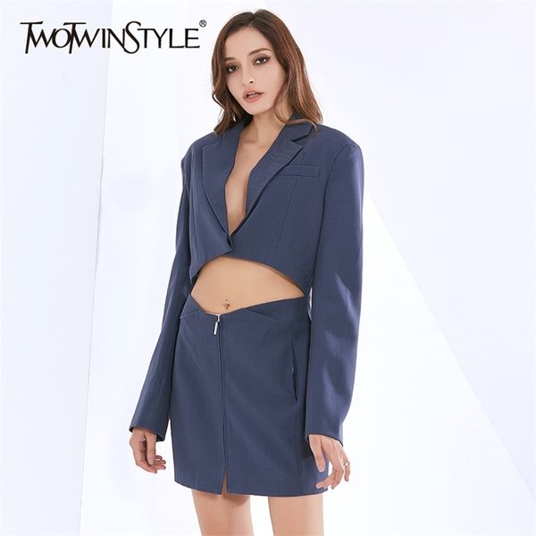 

hollow out slim dress for women v neck long sleeve high waist mini dresses female autumn fashion 210520, Black;gray