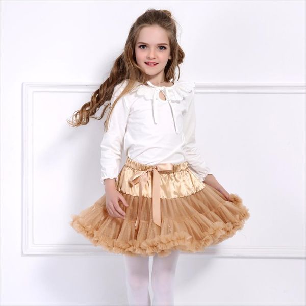 

kids girl princess tutu dance women skirts ballerina pettiskirt toddler fluffy ballet clothes for party tulle miniskirt, Blue