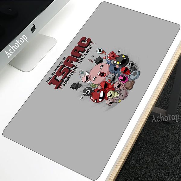 

mouse pads & wrist rests the binding of isaac my friends kawaii pad non-slip desk mat natural rubber office home deco gamer accessories xl