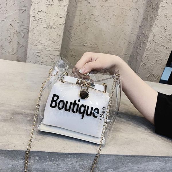 

crossbody bags for women transparent shoulder bag built-in handbag pvc houlder waterproof beach waist