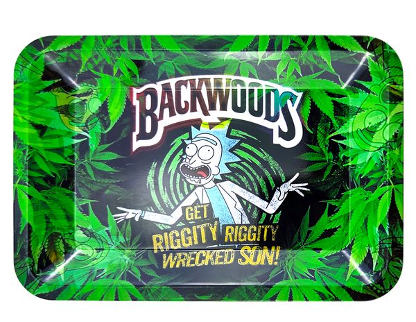 

metal rolling tray durable art scroll tray new funny green rk design