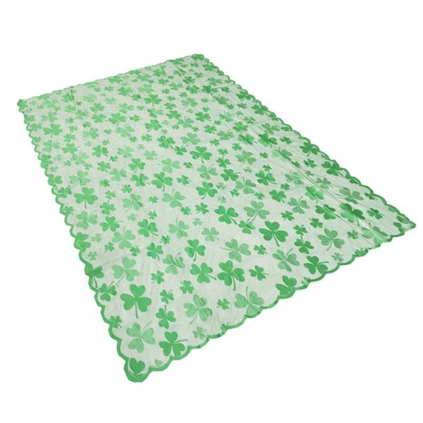 

carpets 1pc ireland's st. patrick's day shamrock party decorative table cloth decor (green)