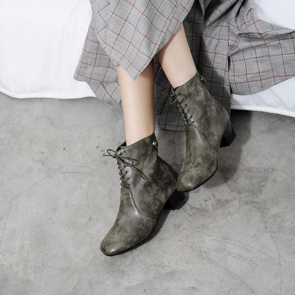 

boots big size ma'am coarse heel short pure color frenulum boot barrel high, Black