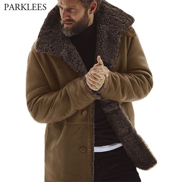 

fleece winter coat jacket men brand mens plus velvet hommes veste men parkas thick warm windbreaker overcoat outwear 211110, Black