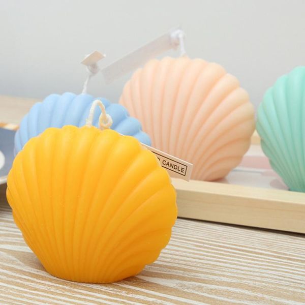 

craft tools 3d handmade candle making plaster scallop mold diy durable cake fondant plastic seashell shell moulds decor