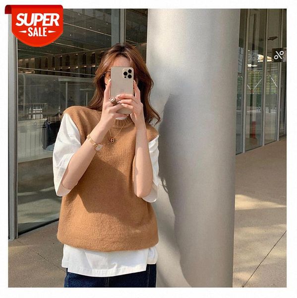 

[in place heartbeat] new year's temperament b is thinner and two wear detachable off-the-shoulder sweater women trendy #oz7t, White