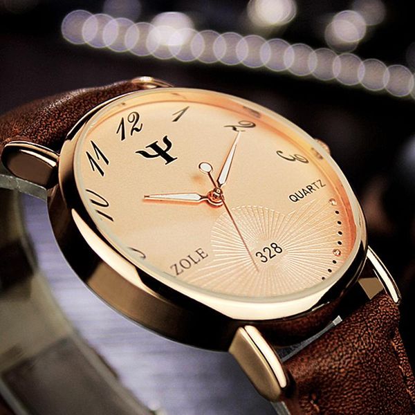 

wristwatches yazole brand luminous wrist watch fashion business men's quartz watches male clock relojes hombre relogio masculino, Slivery;brown