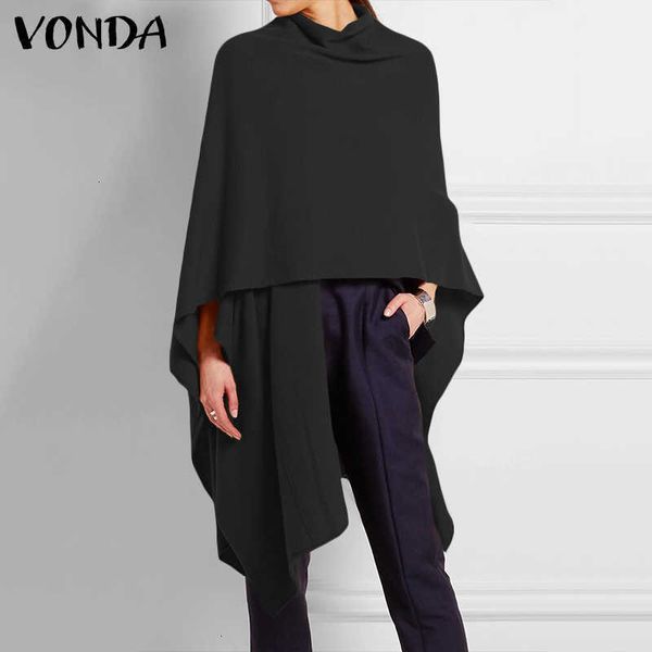 

women's blouses & shirts blouses women'blouse winter tunic vonda long sleeve vintage casual solid caidigan female loose irregular, White